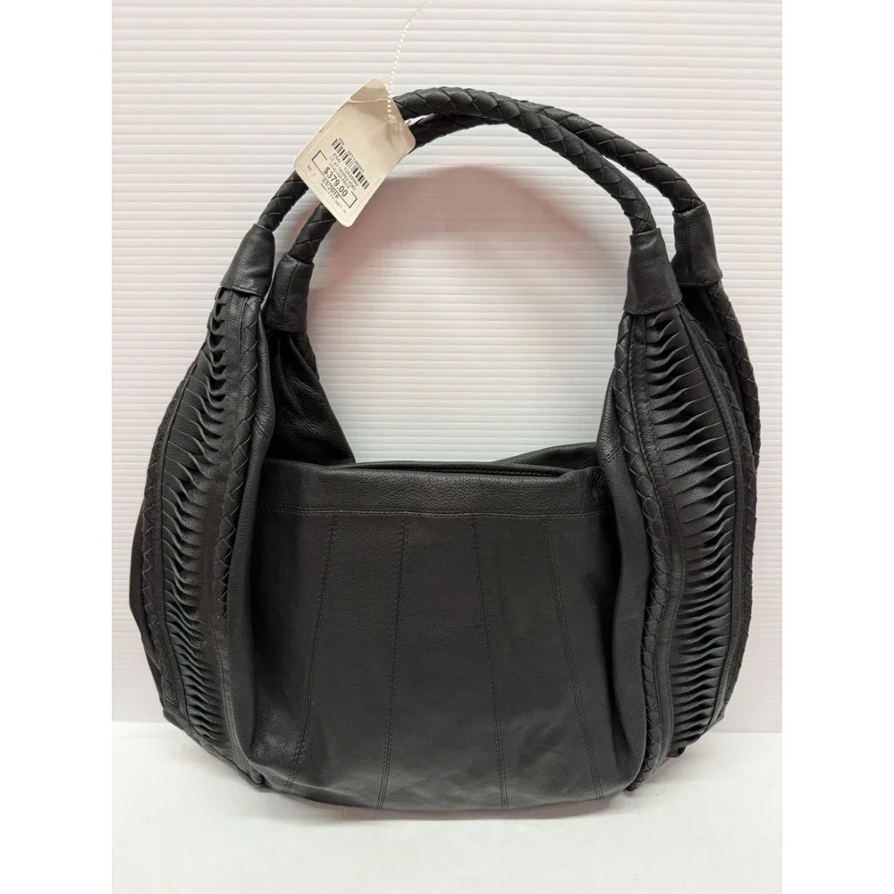 Clever Carriage‎ Company Bag Leather Craft Hobo PURSE BAG NWOT BLACK